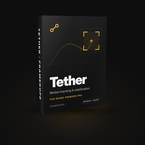 Tether motion tracking and stabilization plugin for Adobe Premiere Pro, Windows and macOS